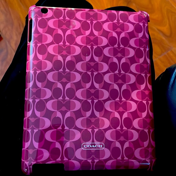 Coach Bordeaux/Tan hard plastic For iPad Case 2 or 3. - Picture 1 of 7